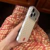 ins full screen red polka dots suitable for Apple 17Promax mobile phone case IP16/15 large hole IMD14Pro women's model