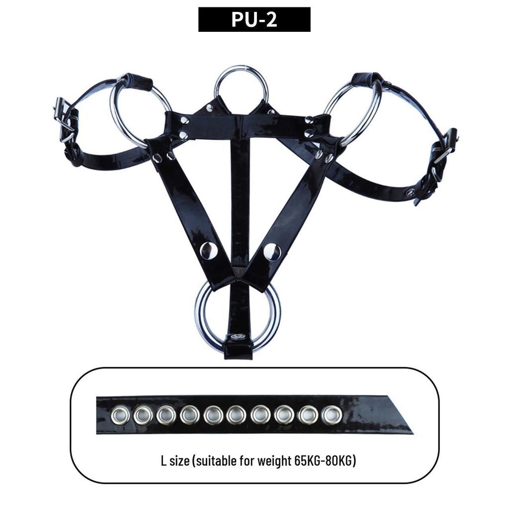 FRRK Adjustable Chastity Lock Belt with Elastic Buttons for Outing Wear
