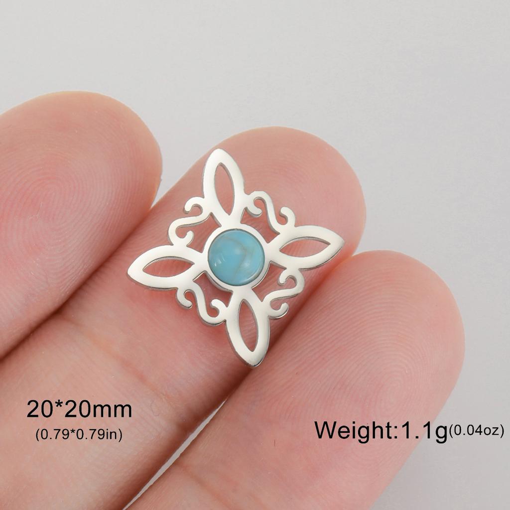 LIKGREAT 1Pcs Witch Celtics Knot Pendant Stainless Steel Wiccan Hanging Charm for Necklace Bracelet Earring Jewelry Making