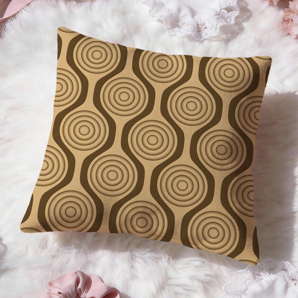 Geometric Patterns Cushion Cover Premium Comfort Reversible Pillow Cove Two In One Design for Any Room  Car Interior