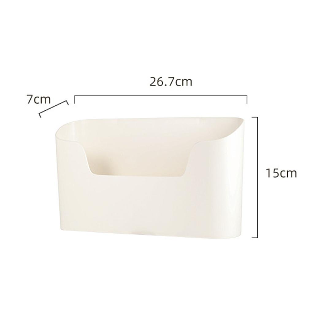 Wall Mounted Storage Box Punch Free Aluminum Foil Plastic Wrap Organizer Rack Holder for Kitchen