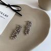 Korean Ins Blogger Fever Same 3 Gold Balls Pendant Earrings French Style Minimalist Jewelry Women