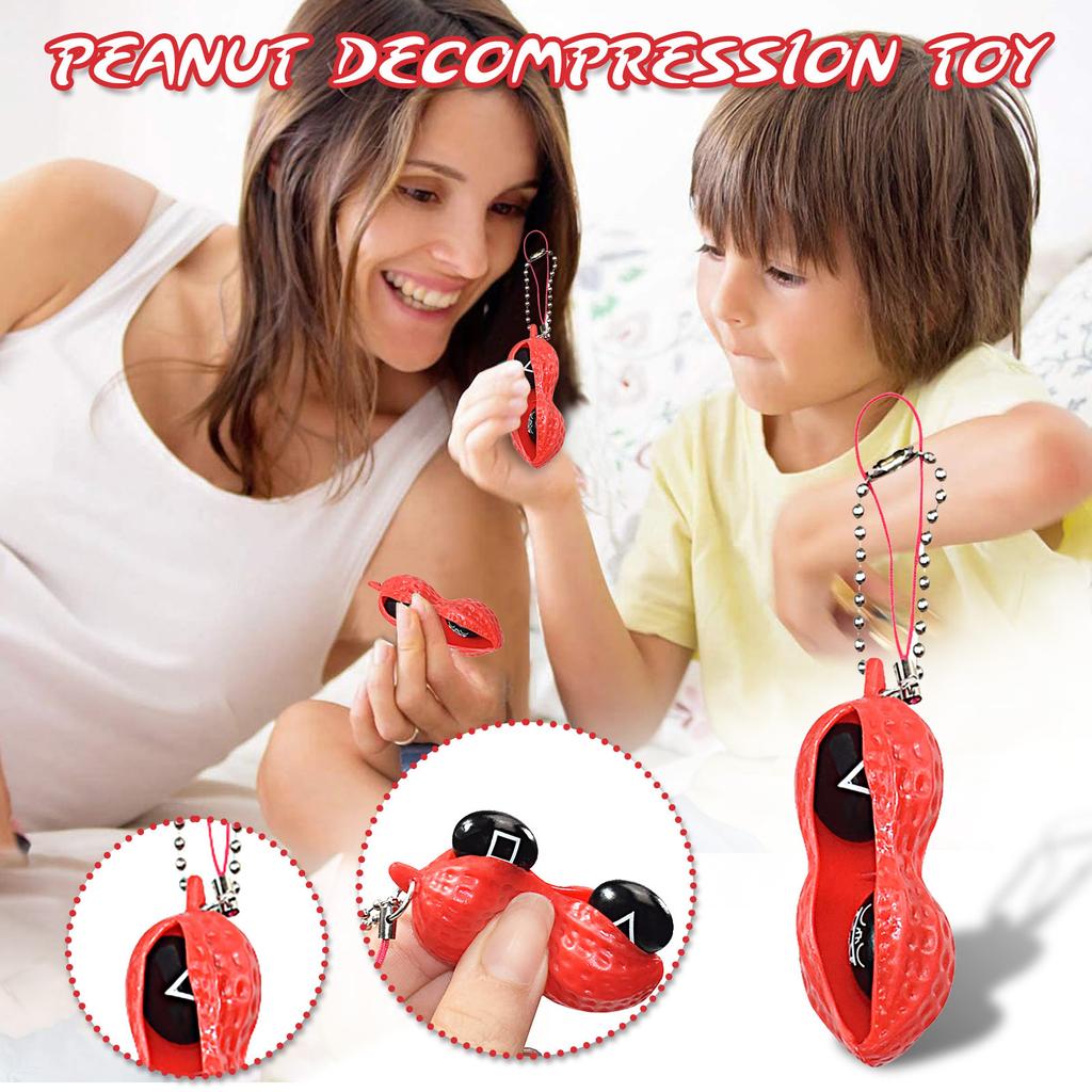 Squeze-Bean Stresová Hračka Hračky pro Úlevu od Stresu Klíčenka Zlepšuje Soustředění