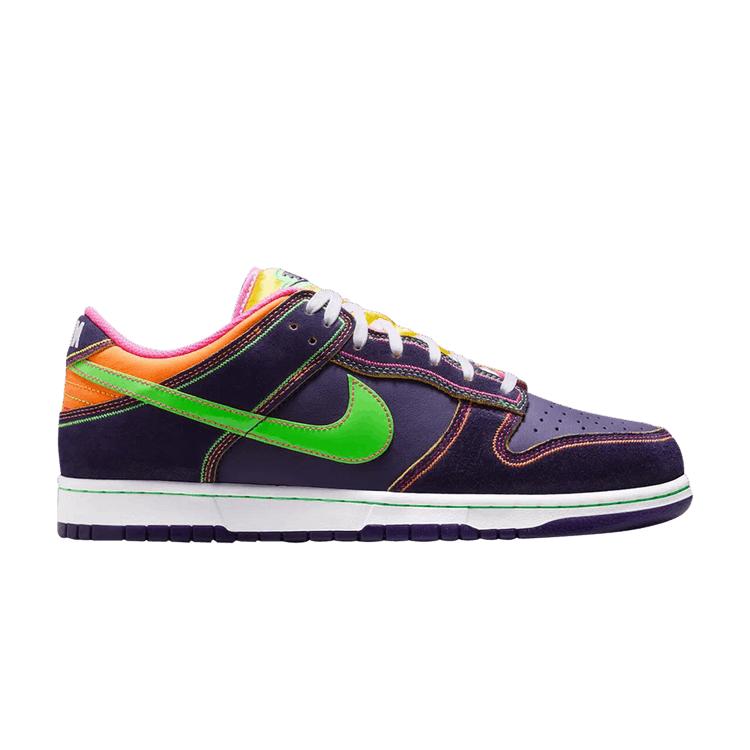 Nike Dunk Low Neon Lights Unisex Sneakers Purple Purple-Dynasty Green-Strike-Court-Purple-Total-Orange-Hyper-Pink-White IR1526-500 42