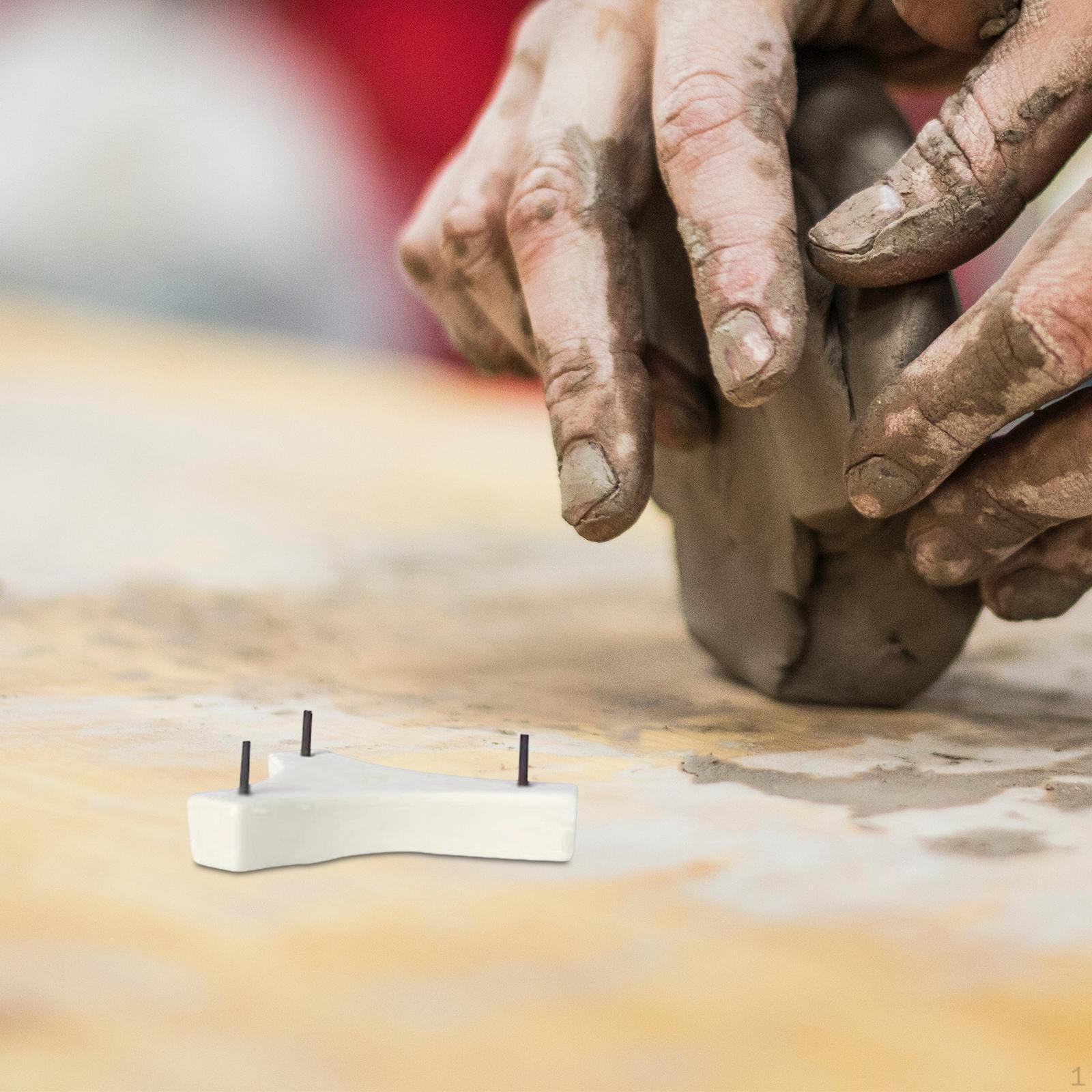 Stilt Ceramic Tripod with Points Apart High Temperature Resistant for Firing of Ceramics and Pottery T3