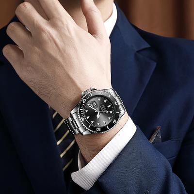 Green Water Ghost Watch Men's Fully Automatic Non Mechanical Watch Night Light Calendar Waterproof Watch