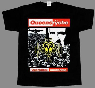QUEENSRYCHE OPERATION MINDCRIME'88NE<wbr/>W T-SHIRT NERA 345XL T-Shirt Unisex