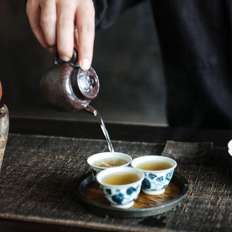 Fanshantang Jingdezhen Retro Hand-Pinched Pottery Teapot