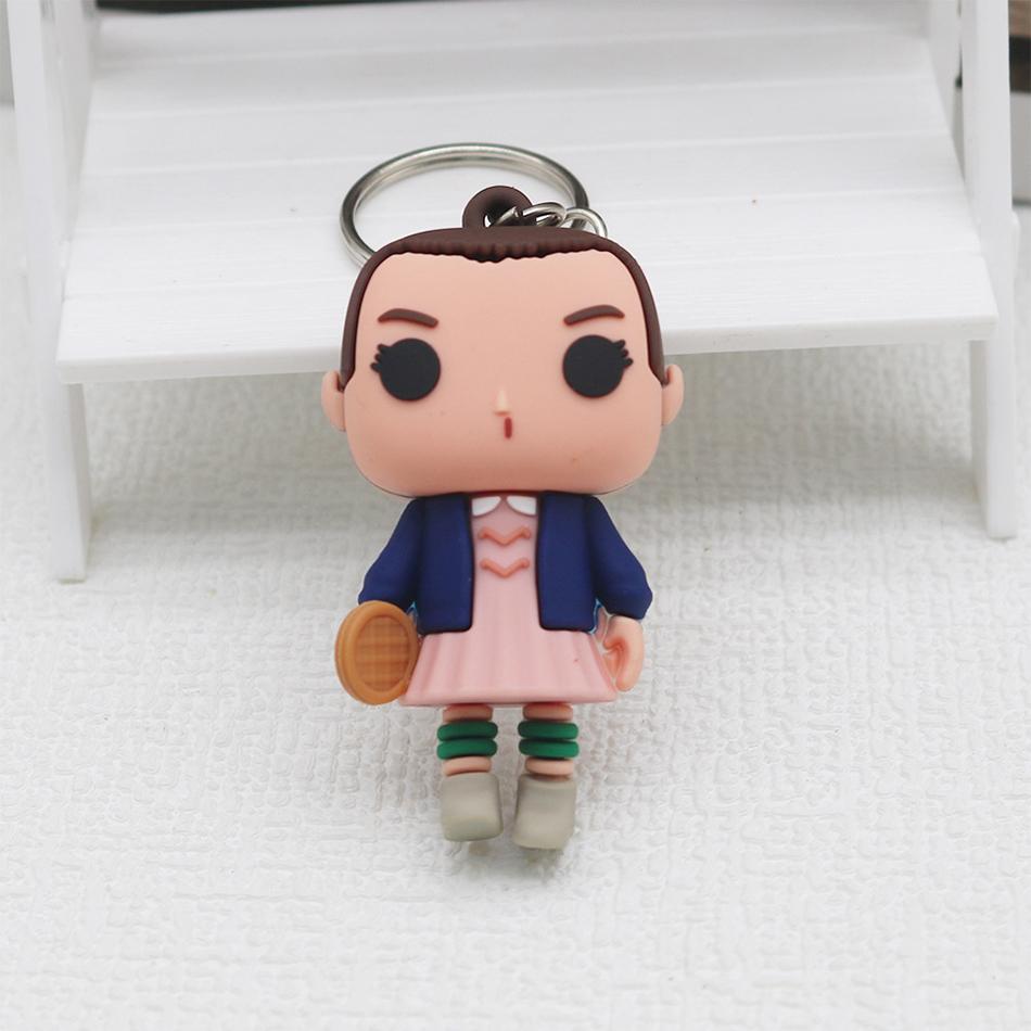 Pop Pocket Pop Eleven Stranger Keychain Robin Barb Steve Dustin Key Ring Chain Model Toy Adults Children Gift Toys