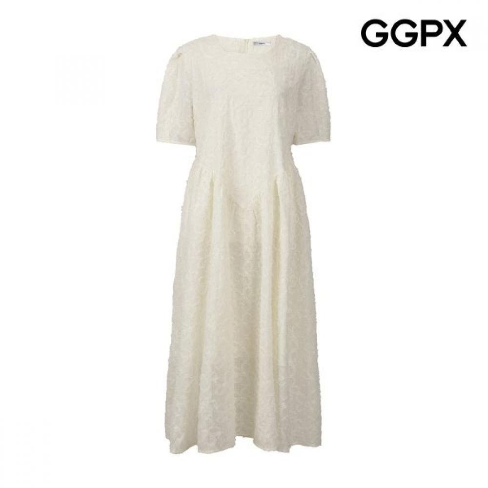 Ggpx New York Women Wave Flower Lace Puff Dress Gq7op012f blacks/F