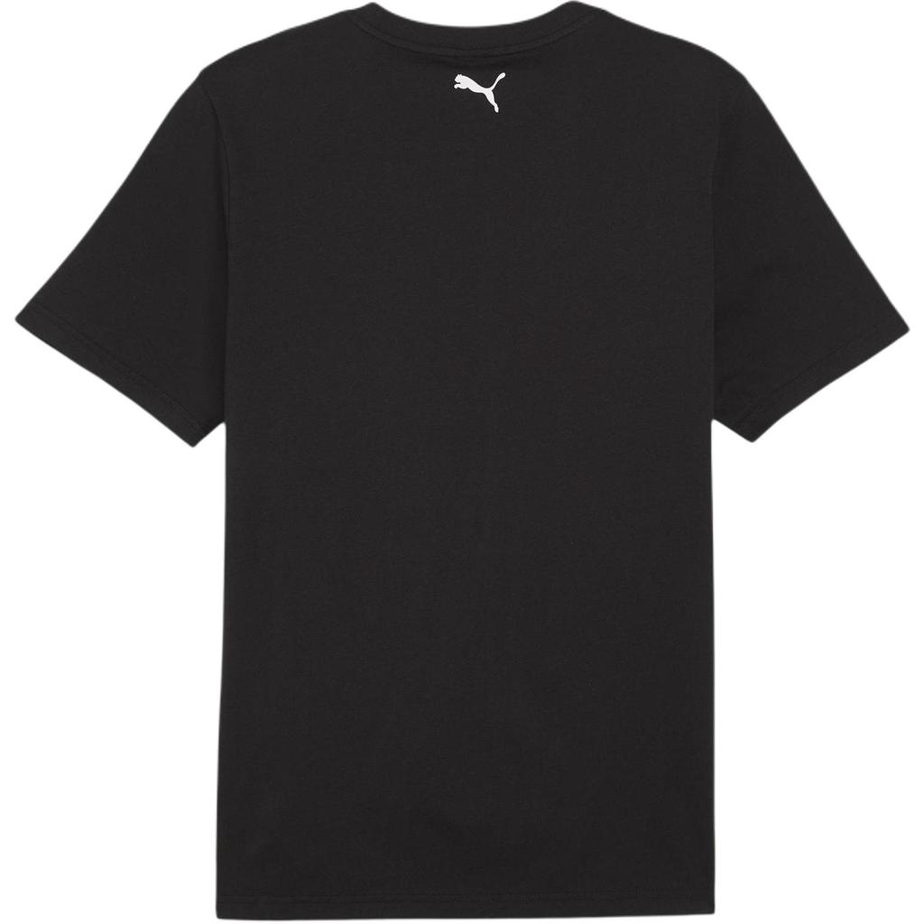 Puma Ferrari Race Big Shield Logo Casual Sports Straight Cut Round Neck Short Sleeve T-Shirt Men Tops Black 623806-01
