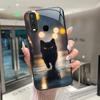 Beautiful Flower Cute Cats Case For Vivo Y11 2019 1906 Y12 Y17 Y15 Y19 Tempered Glass Phone Case Protective Cover Hard Shell