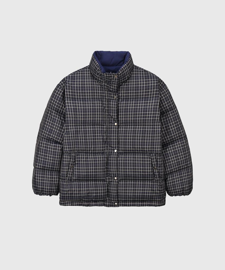 Q'SRB Check Reversible Duck Down Jumper