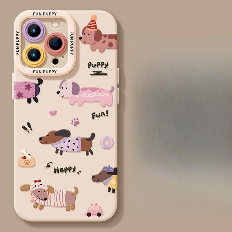 Cartoon Compatible with Apple 16, Anime 15plus14, Silicone Soft Case 13, Mini Phone Case Promax