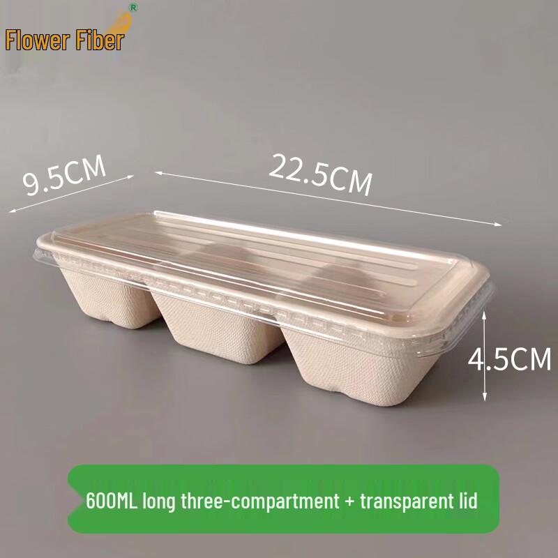 Disposable Multi-Compartment Rubber Lunch Box