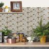 Green Pebble Special-Shaped Retro Tile Sticker, Kitchen And Living Room Self-Adhesive Waterproof Pvc Wall Sticker