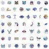 10/30/50/100pcs Cartoon Holographic Laser Aesthetic Graffiti Stickers Cool Sticker for Motorcycle Laptop Guitar DIY Sticker Toys