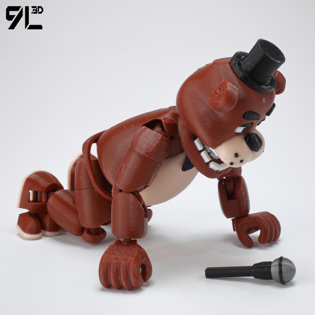 9L3D Printed Freddy Titan13 FNAFs Bear's Midnight Harem Five Nights Joint Movable Detachable Game Peripheral Hand Offi Boy
