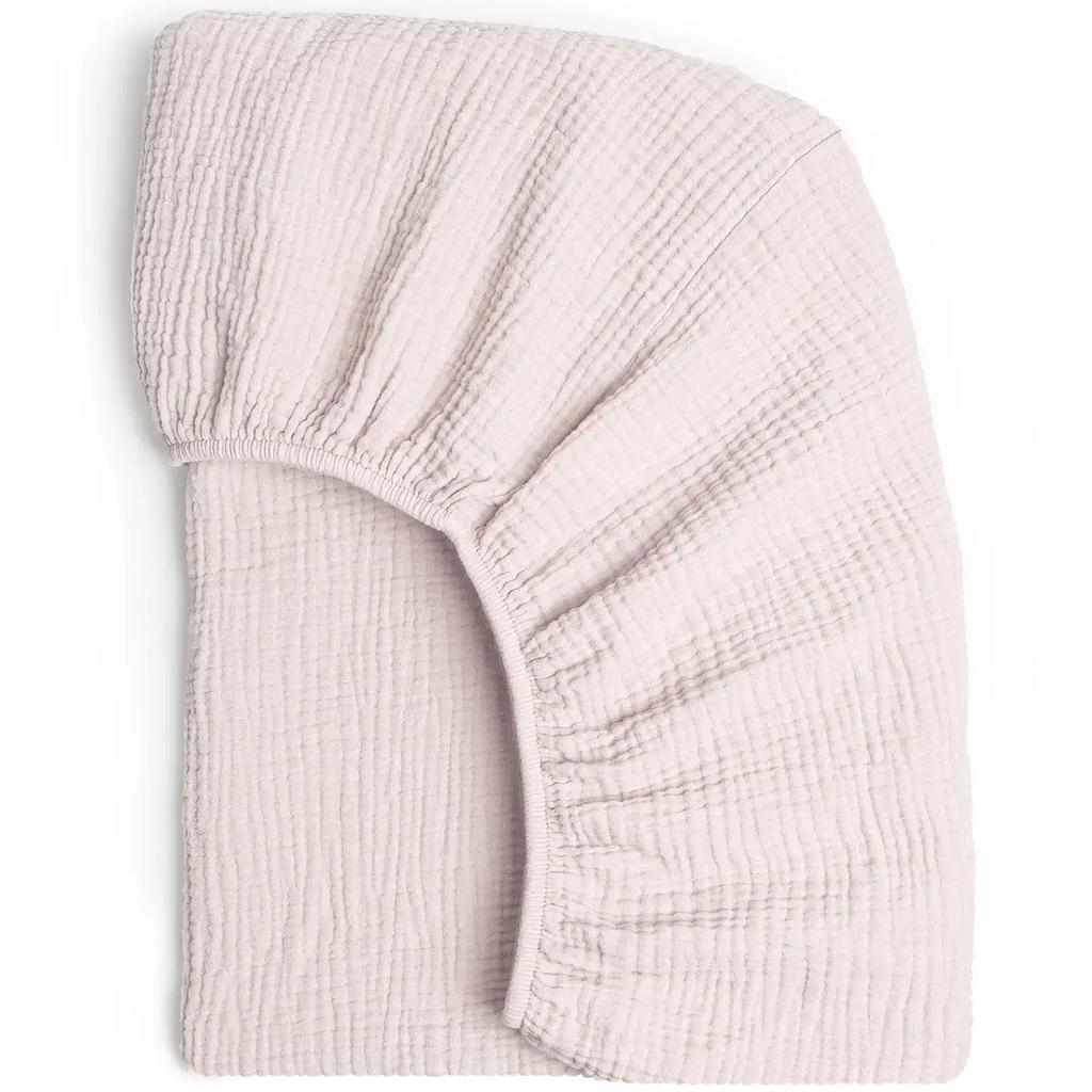 Soft Breathable Muslin Cotton Baby Fitted Sheet Newborn Crib Bed Sheet Universal Solid Color Infants Cradle Flat Sheet