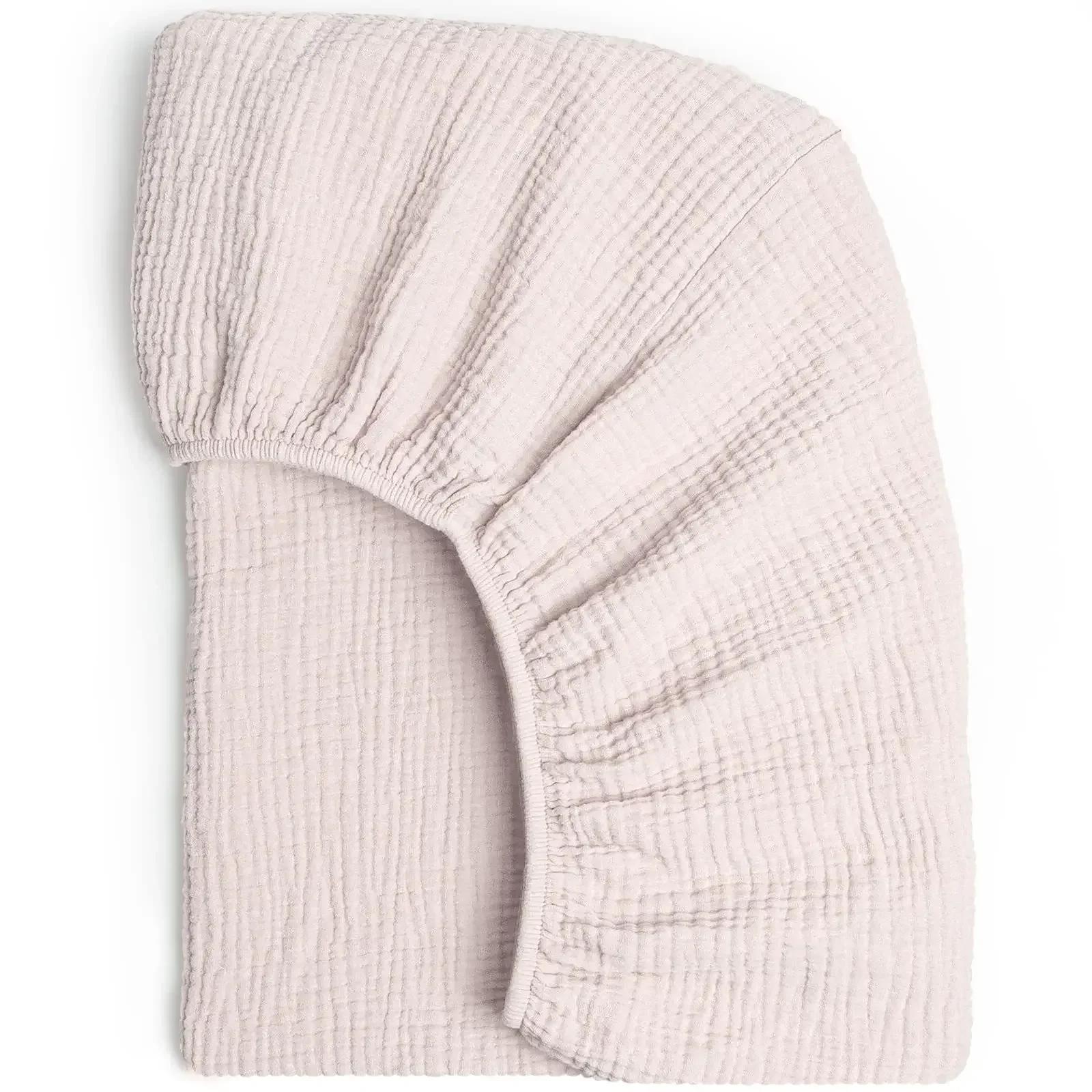 Zacht Ademend Muslin Katoen Baby Hoeslaken Pasgeboren Ledikant Bed Laken Universeel Effen Kleur Baby Wieg Plat Laken