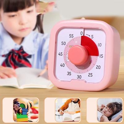 Tichý provoz Vizuální stolní časovač Time Management s stojánkem Odpočítávací časovač 60minutový Časovač pro sebekázeň Kuchyňský časovač