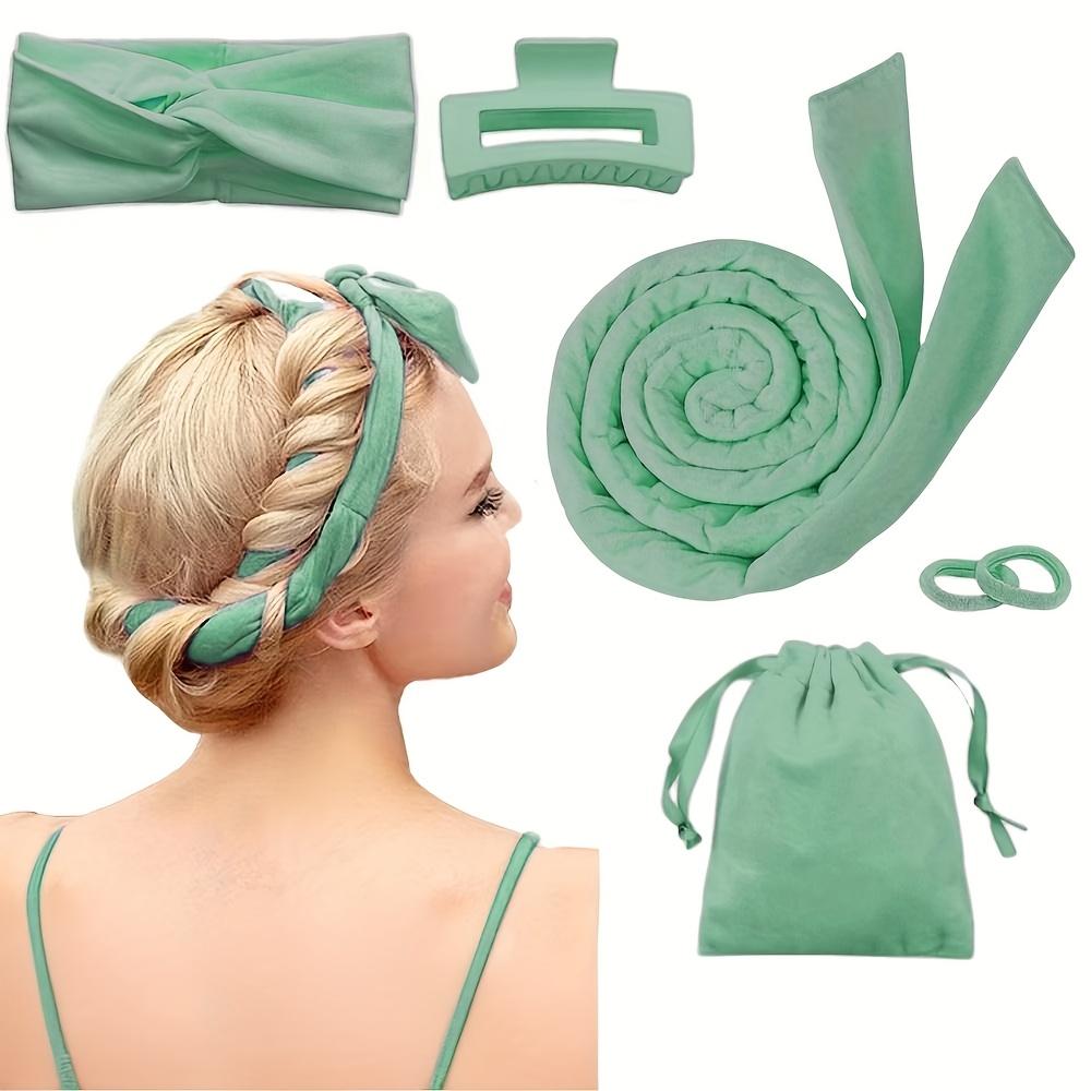 4/6/13PCS Styling Kit -Heatless Silk Curler with Sleeping Mask and Shower Cap for Women and Girls Beauty Kit for Travel and Home