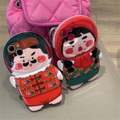 Niedliche lustige Cartoon 3D Countryman Handyhülle für iPhone 14 13 12 11 Pro Xs Max Xr Stilvolle schöne stoßfeste weiche rückseitige Abdeckung Funda