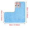 L-Shaped Bath Mat Non-Slip Flannel Memory Foam Corner Bathroom Floor Sofa Mat Absorbent Soft Rug for Shower Toilet Home Decor
