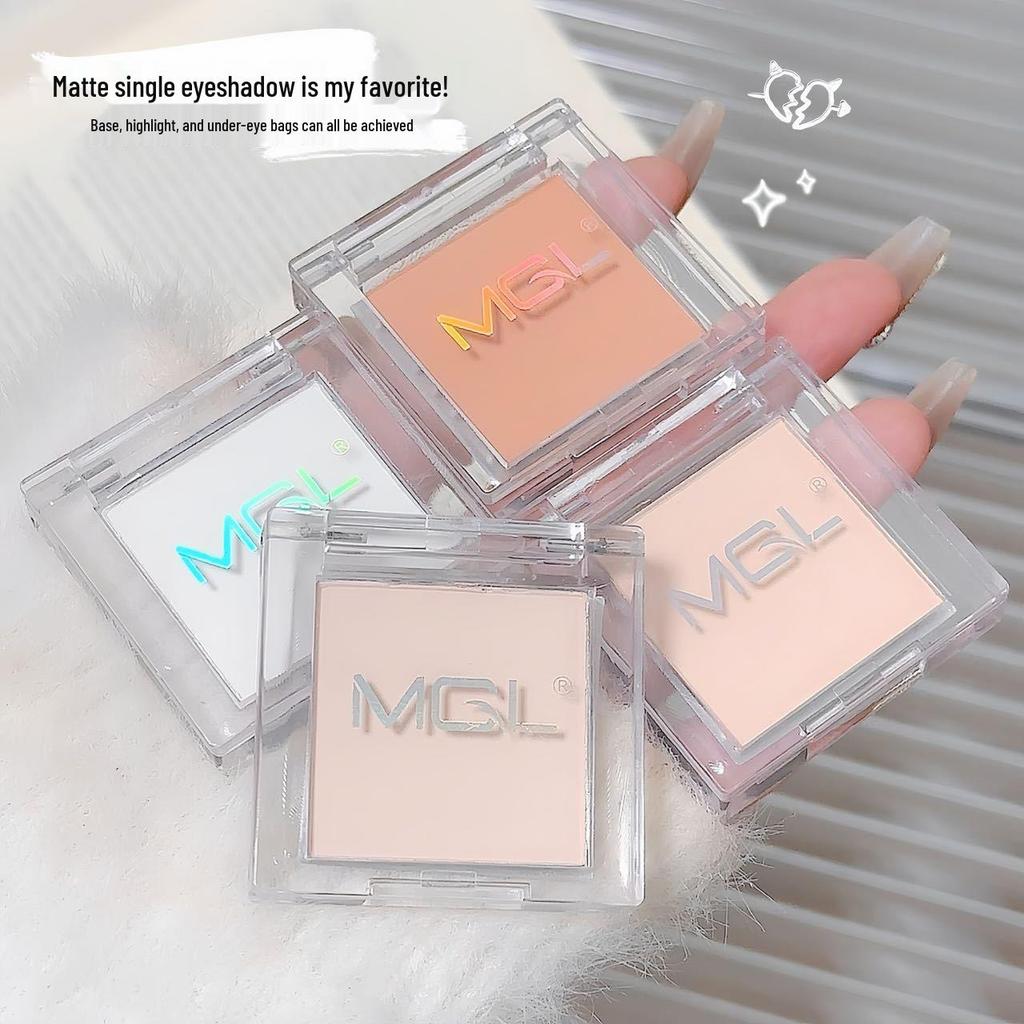 Monochrome Matte Highlight Eyeshadow: Delicate, Long-Lasting, Highly Pigmented, Pure White for Tear Trough and Under-Eye Brightening.