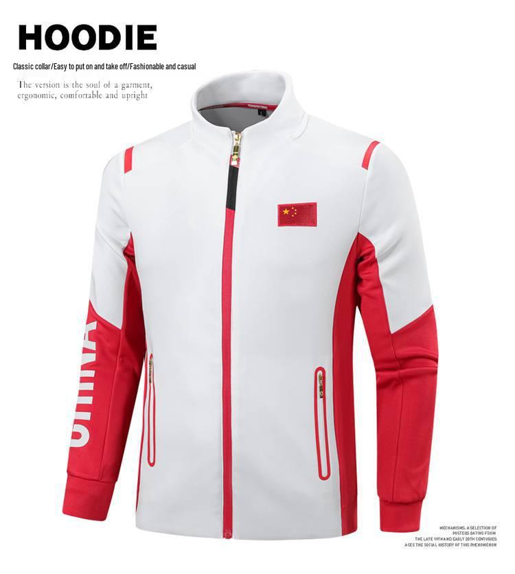 Men's & Women's Chinese Team Sports Suit: National Team Award Ceremony & Wushu Training Sportswear with Print Design