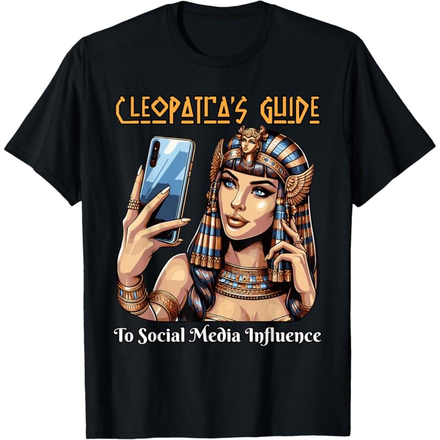 

Руководство Клеопатры по влиянию в социальных сетях Египетская футболка XXXXXL чёрный