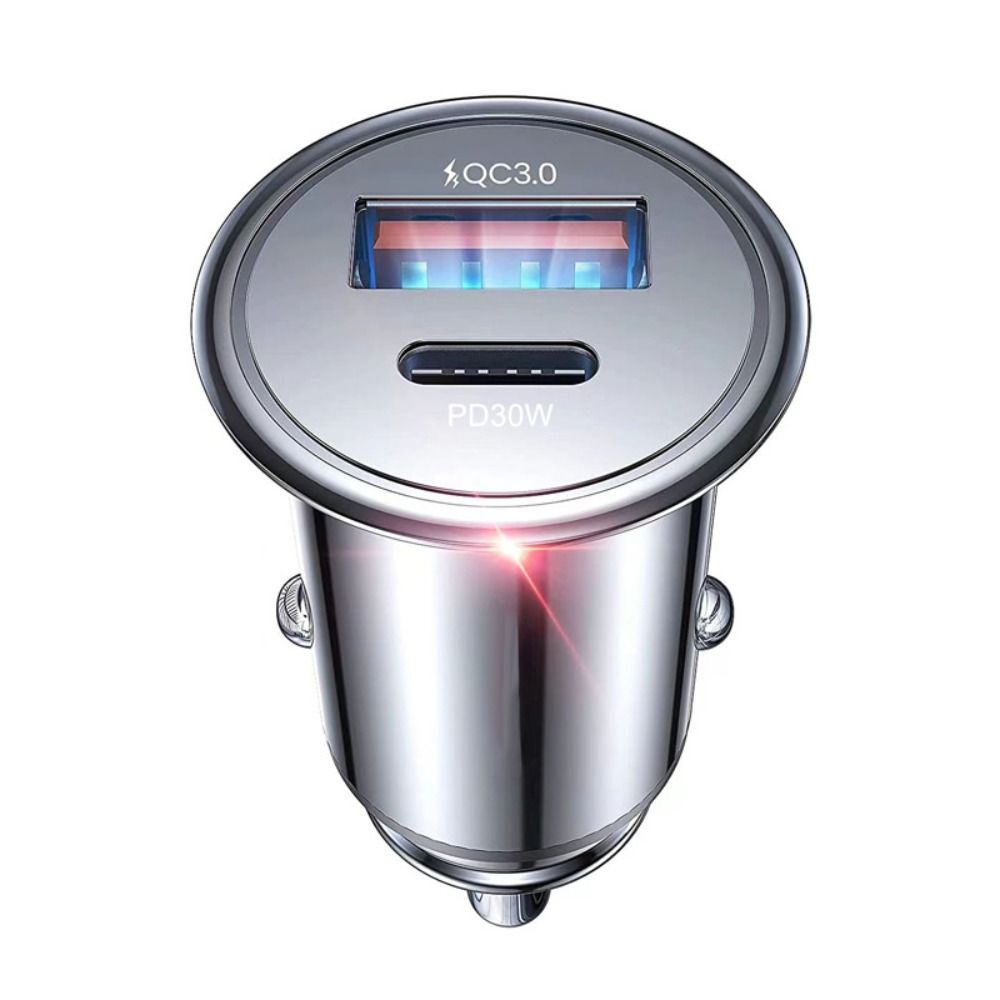 

QC3.0 Автомобильное зарядное устройство 2-портовое автомобильное USB-зарядное устройство Мини-автомобильный адаптер для iphone Samsung Universal