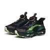 Anta Versatile Casual Shock Absorbing Non-Slip Durable Low-Top Running Shoes Kids sneaker Black Green 312145551-6