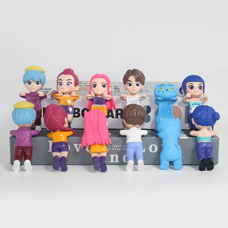 New K-pop Demon Hunters Angel Blind Box PVC Material Mini Anime Character Decoration Children's Christmas and Birthday Gifts