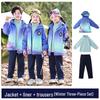 Set Uniforme Primaverile/Autunnale Scuola Primaria & Scuola dell'Infanzia - Outfit Sportivo a 3 Pezzi a Maniche Corte per la Prima Elementare