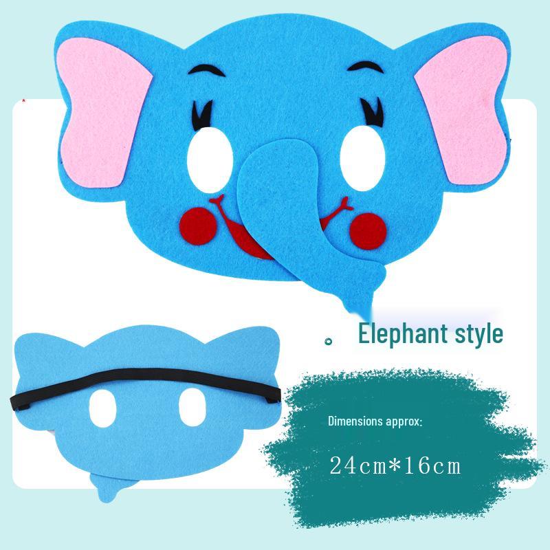 Children's Day Animal Masks: Frog & Tiger Cartoon Eye Masks for Kindergarten Performances