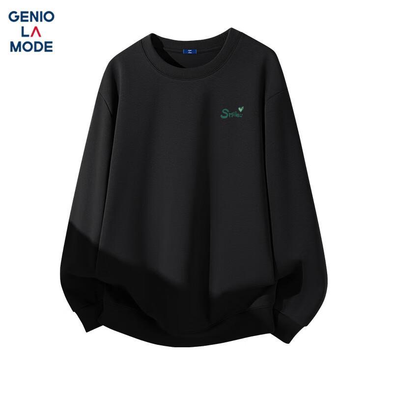 

GENIOLAMODE Men s Autumn Print Round Neck Sweatshirt XL