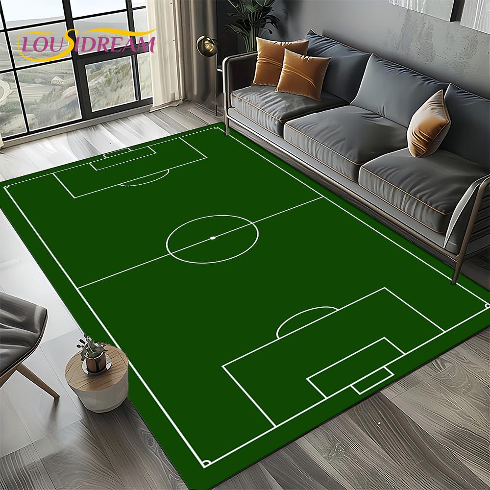27 Style Football Field Soccer Sport Carpet Rug for Living Room Bedroom Home Sofa Decoration,Kids Area Rug Non-slip Floor Mat