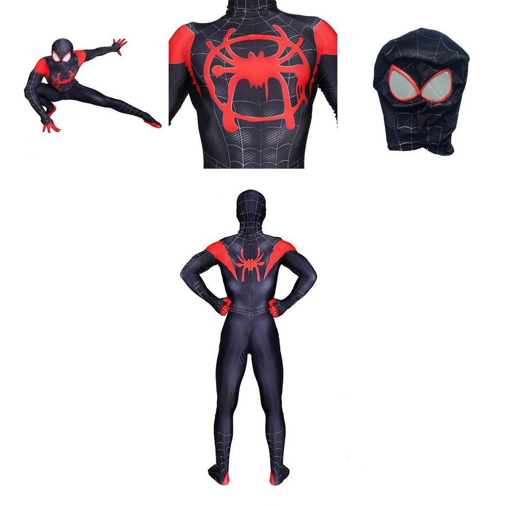 Spider Into The Spider-verse Lycra Spandex Kids Adult Costume With Exquisite Detail