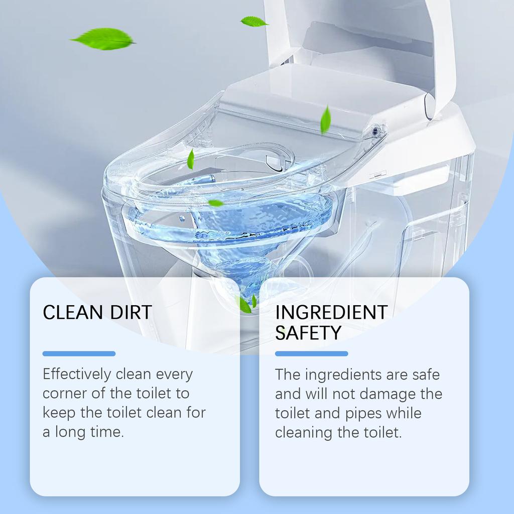 Toilet Foam Cleaning Powder - Fast-Foaming Toilet Cleaner for Easy Stain Removal & Hygiene Maintenance