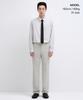 MUSINSA STANDARD Semi-Wide Hidden Banding Slacks [Dusty Cream]