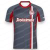 New Men's Short-Sleeve T-Shirt Sports Football Jersey Quick-Drying and Breathable Greek Olympiacos Piraeus FamilyMatching