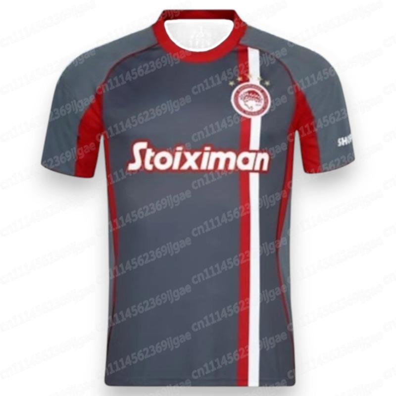 New Men's Short-Sleeve T-Shirt Sports Football Jersey Quick-Drying and Breathable Greek Olympiacos Piraeus FamilyMatching
