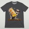 Garlic Bread Funny Meme Graphic T-Shirt Men's Women's Skull Pattern Print Tee Y2K Streetwear Fun Short-Sleeve Top