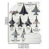Mid-Century Modern Fighter Jet Design Flannel Throw Blanket - Soft All-Season F-22 Raptor To F-16 Falcon Collection - Aviation