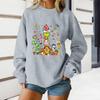 Women's Loose Comfortable Casual Fashionable Character Printing Round Neck Long Sleeved Sweatshirt