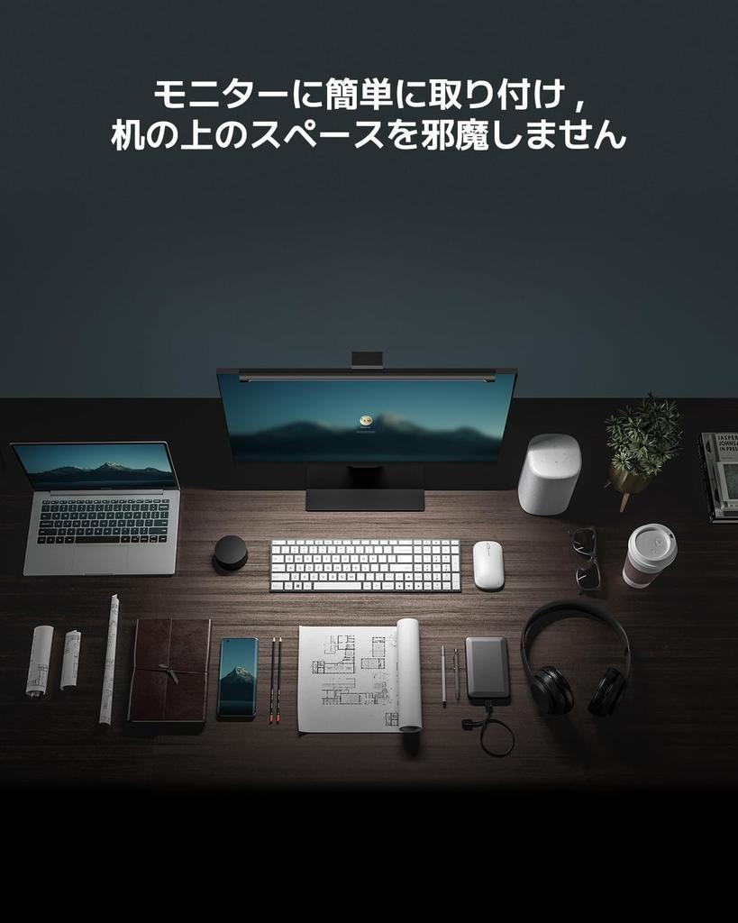 Xiaomi Lampa de birou asimetrică USB suspendată Mi Monitor Ra95 Culoare ridicată Magnet Metal Telecomandă wireless Temperatură de culoare și luminozitate reglabile continuu