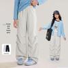 Girls' 3D Bow Parachute Cargo Pants