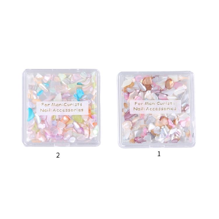 1 Box Gemischte Formen Nagelanhänger 3D Nagelkunst Nagelverzierungen für Frauen Mädchen