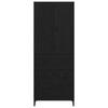 Highboard in Black Oak Look 69.5 x 34 x 180 cm Engineered Wood